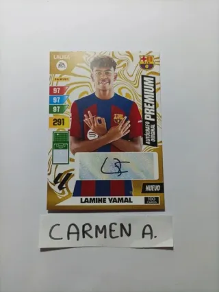 Cromo Autógrafo Custom Lamine Yamal