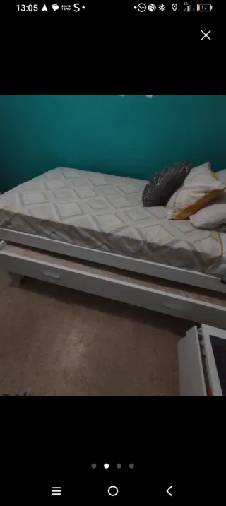 Cama Nido Doble con colchon de 90x190cm  (105 apar