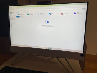 HP All-in-One 24-CB1007NS Plata/Blanco