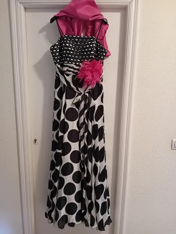 Vestido Sonia Peña Negro y Blanco