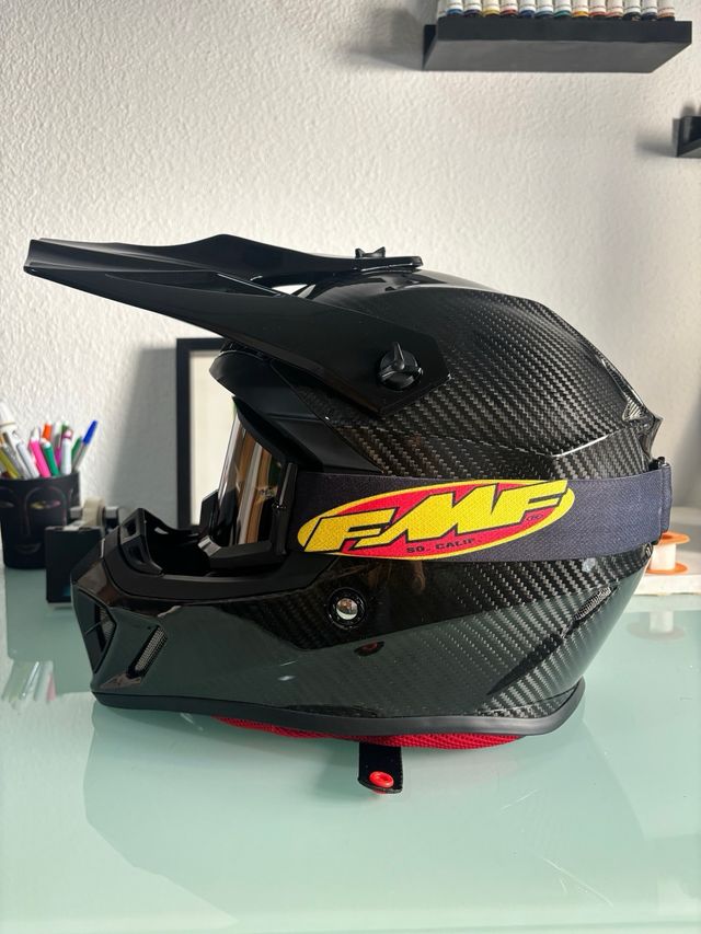 Casco Motocross Fibra Carbono