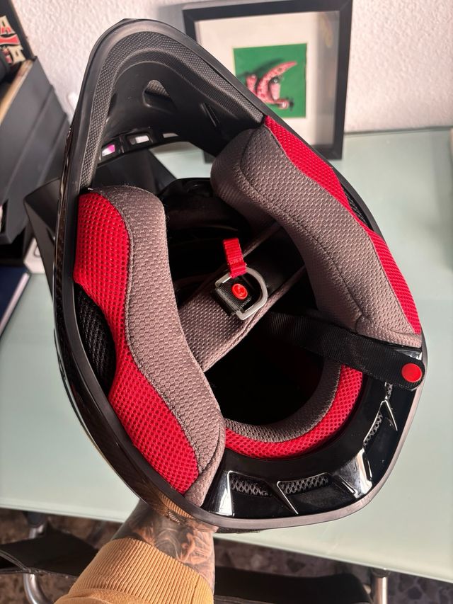 Casco Motocross Fibra Carbono