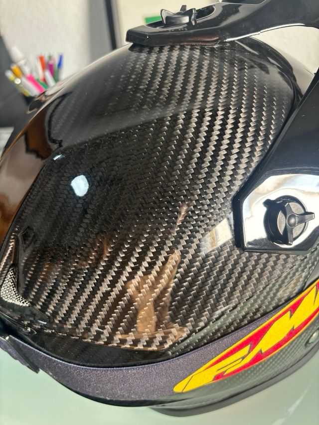 Casco Motocross Fibra Carbono
