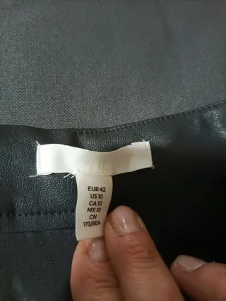 Gonna H&M ecopelle midi