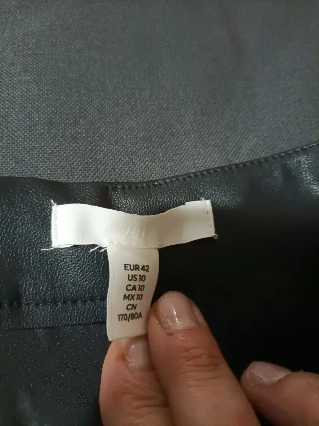 Gonna H&M ecopelle midi