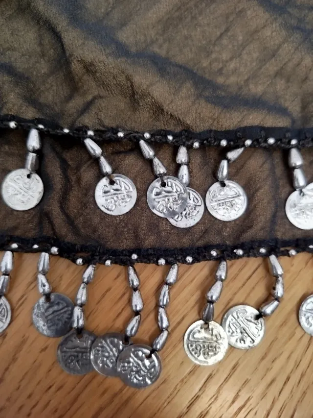 Pañuelo danza árabe con monedas