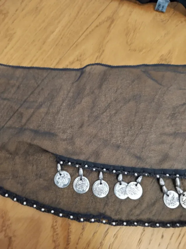 Pañuelo danza árabe con monedas