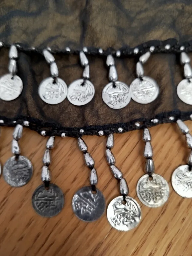 Pañuelo danza árabe con monedas