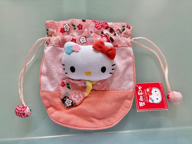 Bolsa saquito Hello Kitty kimono japonés Japón