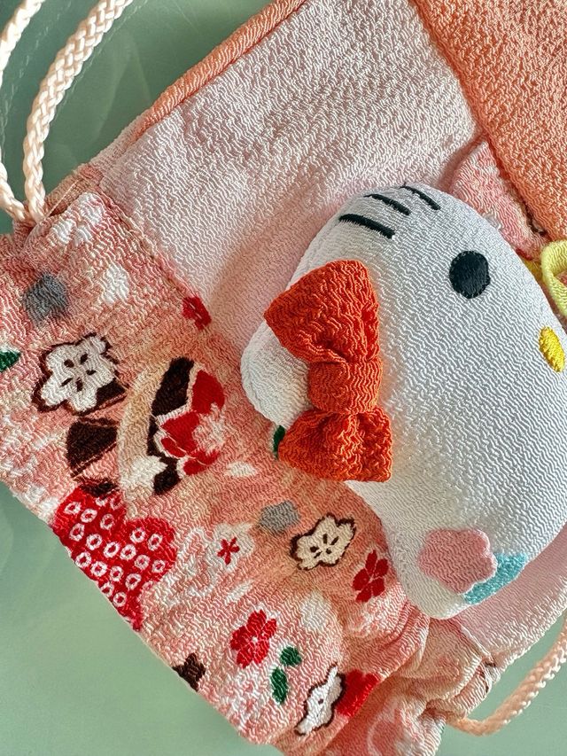 Bolsa saquito Hello Kitty kimono japonés Japón