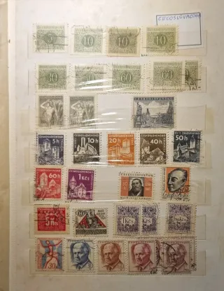 Album francobolli Svizzera,Germania,Cecoslovacchia