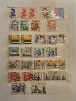 Album francobolli Svizzera,Germania,Cecoslovacchia