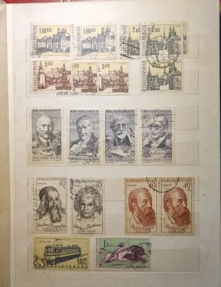 Album francobolli Svizzera,Germania,Cecoslovacchia