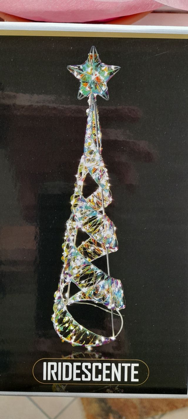 Albero Natale Iridescente H 50cm 400 LED