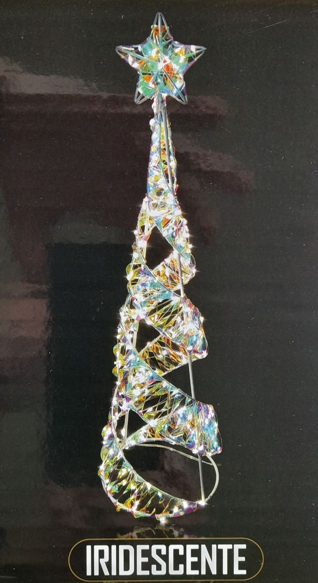Albero Natale Iridescente H 50cm 400 LED