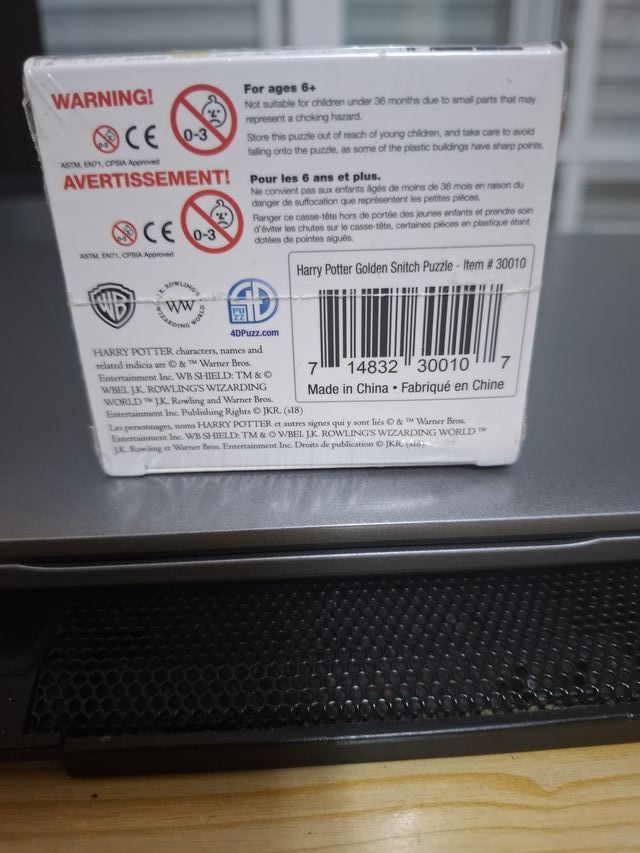 Puzzle 3D Harry Potter Golden Snitch A estrenar.