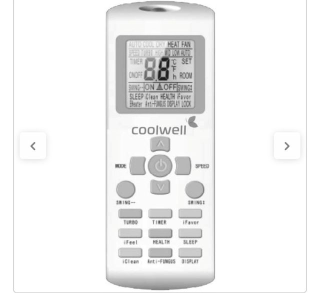 Aire Acondicionado Coolwell Blanco