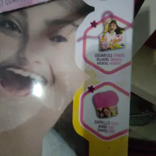 Set Grembiule e Cappello Bambina Disney Luna