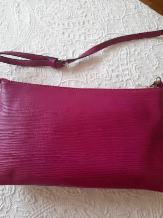 Bolso Fornarina azul ,gris y fusia  