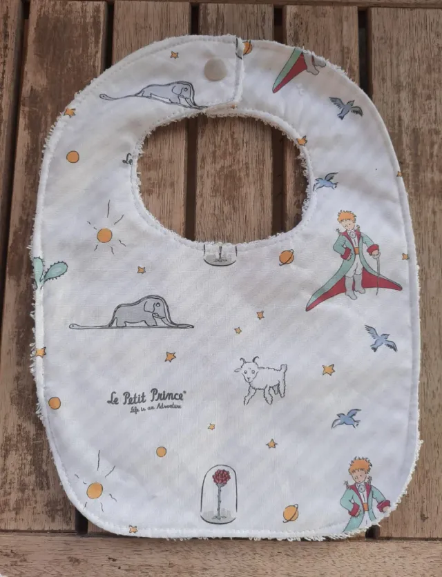 Babero Le Petit Prince Rayas