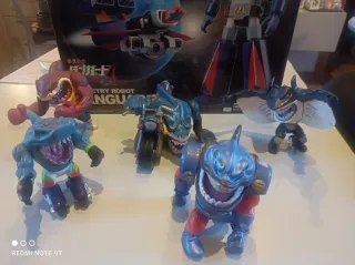Lotto di 9 personaggi Street Shark Vintage