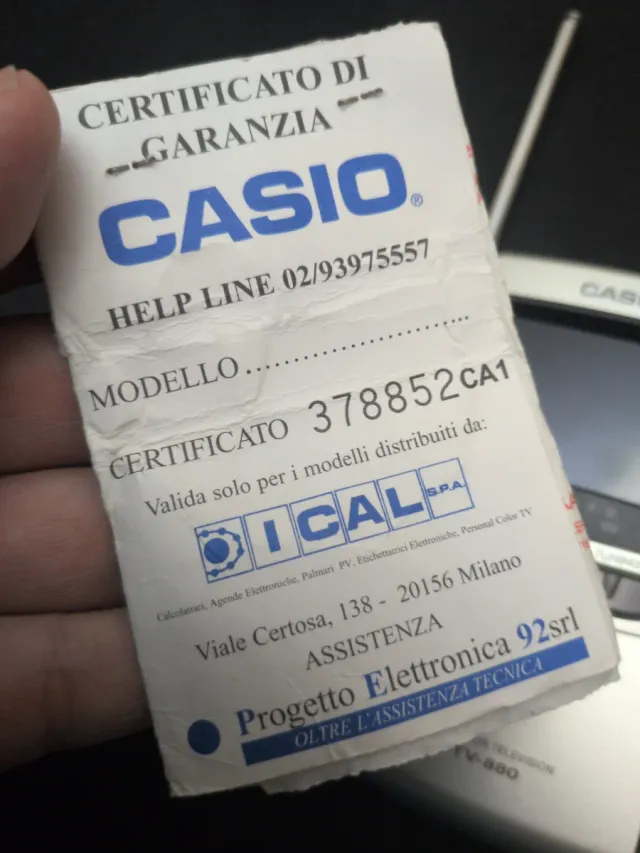 TV Portable Color - Casio TV- 880