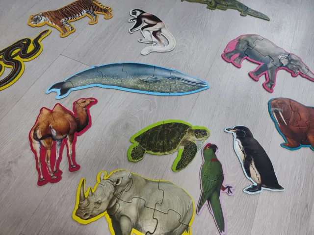 12 Puzzles WWF Animales