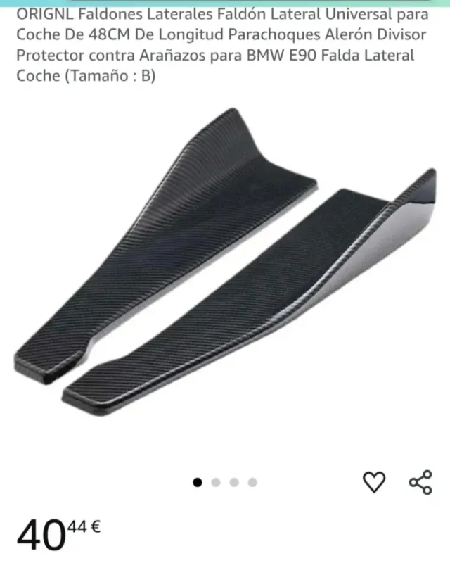 Faldones Laterales BMW E90 (Tamaño B)