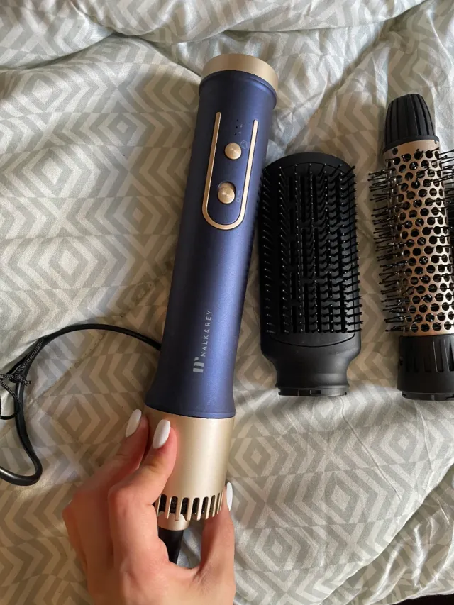 Asciugatrice Malkere blu e dorata