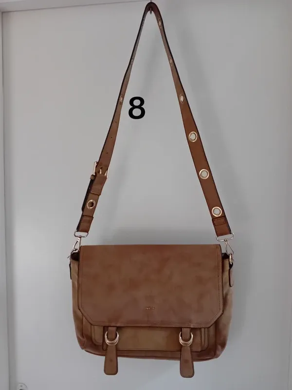 Bolso de Hombro Mujer Marrón