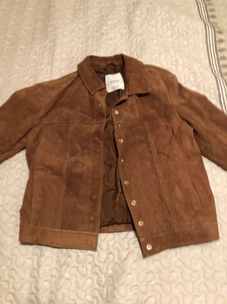 Chaqueta Mango Ante Marrón