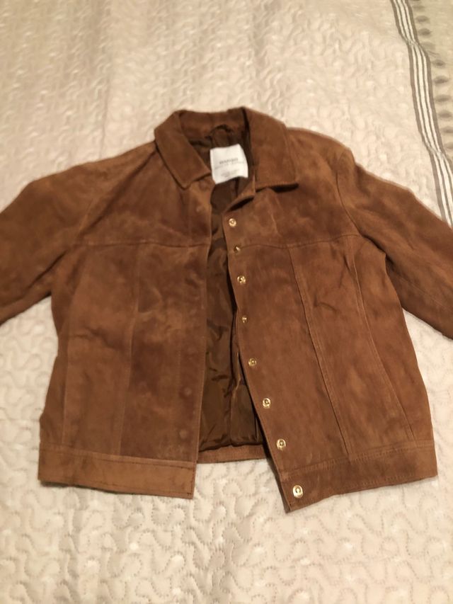 Chaqueta Mango Ante Marrón