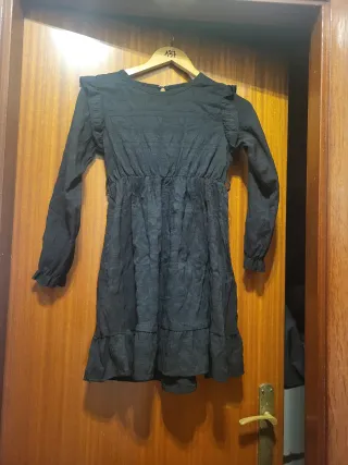 Vestido negro manga larga