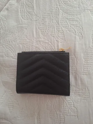 Billetero YSL Negro y Dorado