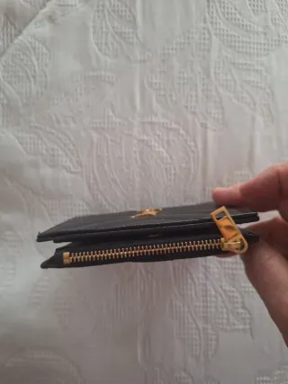 Billetero YSL Negro y Dorado