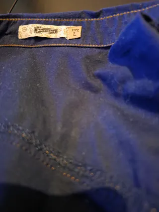 Camisa tejana azul talla L