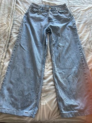 Pantalón vaquero ancho chica