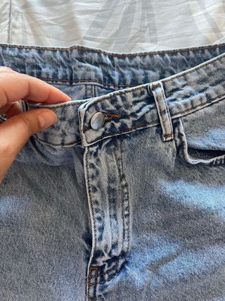 Pantalón vaquero ancho chica