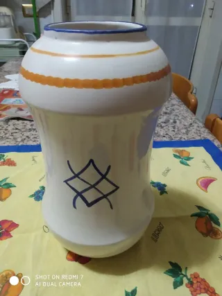 Vaso farmacia ceramica dipinto a mano, made in Ita