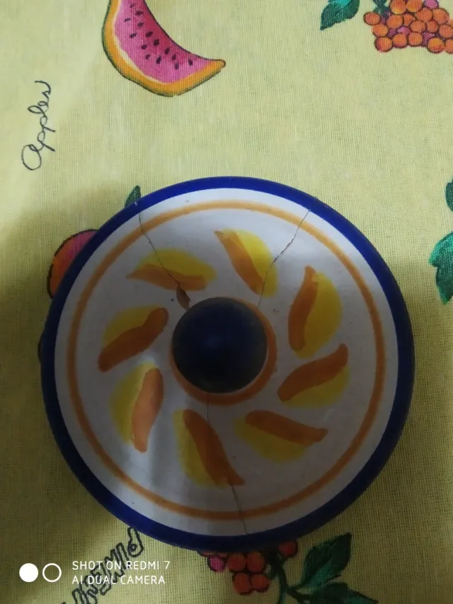 Vaso farmacia ceramica dipinto a mano, made in Ita