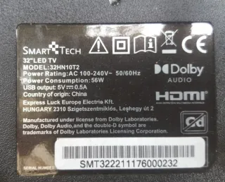 Scheda Madre TV SMART TECH 32HN10T2
