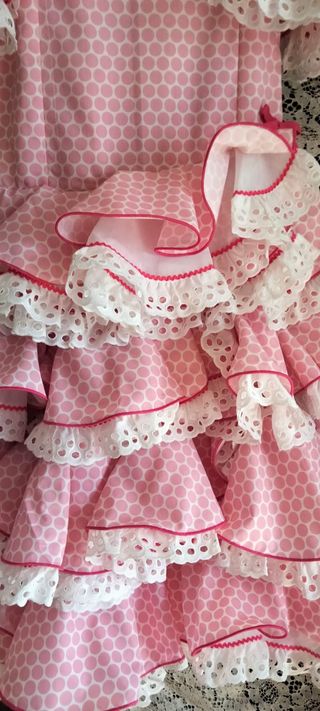 Traje de flamenca artesanía talla 6