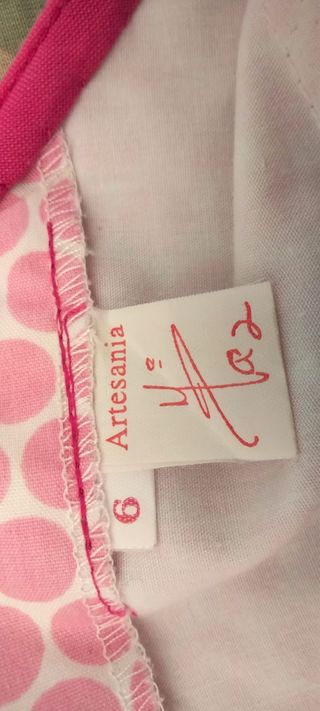 Traje de flamenca artesanía talla 6