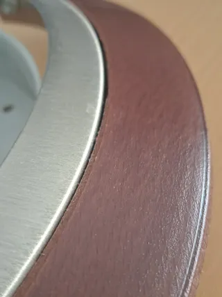 Aplique de pared madera y cristal.