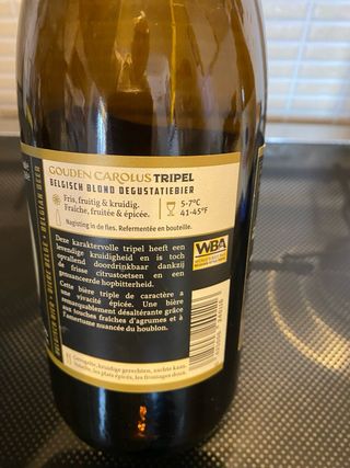 Bottiglie vuote birra abbazia Belgio 75 cl
