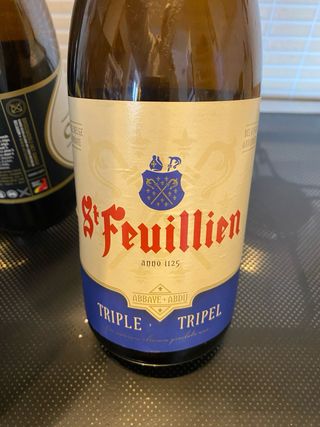 Bottiglie vuote birra abbazia Belgio 75 cl