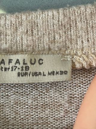 Maglione Zara Beige con Perle