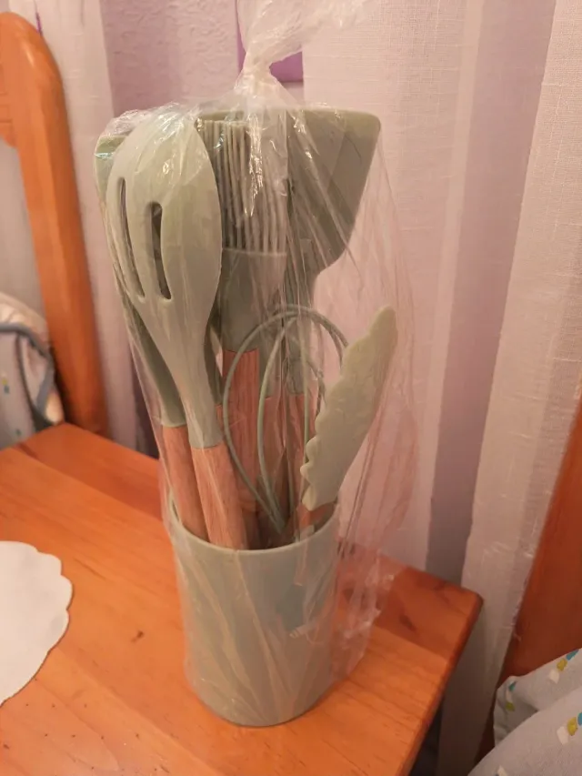 Set Utensilios Cocina Verde