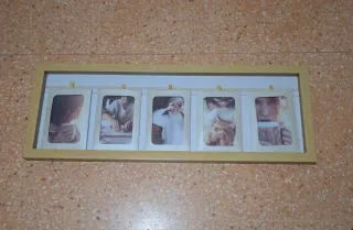 Marco de fotos de madera con capacidad para cinco