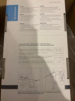 Sennheiser SET 840-TV Audífonos Inalámbricos